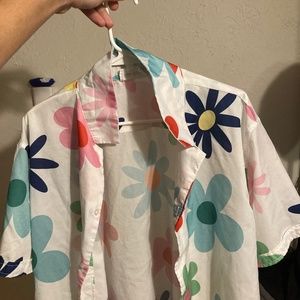 Cute colorful button down